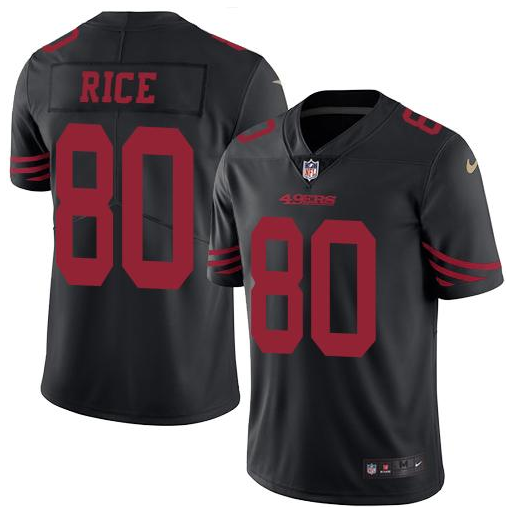 Toddlers San Francisco 49ers #80 Jerry Rice Black Stitched Jersey